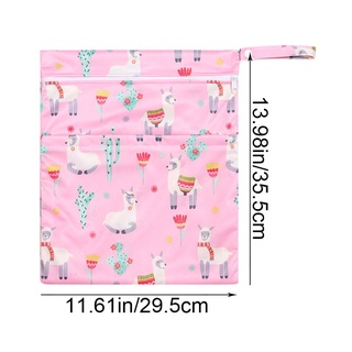TARSURE 30x36cm Double Zipper Nappy Bag For Baby Diaper Bag Outing Waterproof Wet Bag Baby Care Printed (3)