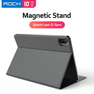 Rock Magnetic Smart Flip Cuero PU + PC Funda Protectora Tablet Para Xiaomi Pad 5 Pro