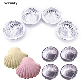 Vczuaty 4Pcs bath bomb molds sea shell shape aluminum alloy bathing tool accessories CL