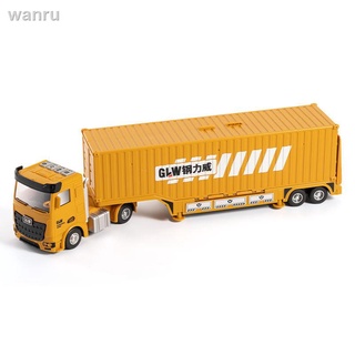 Aleación de ingeniería de vehículos conjunto de juguete grande contenedor contenedor camión niño excavadora grande camión grande niño (6)