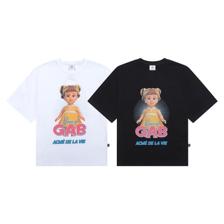 Listo Stock Adlv impresión clásica parejas moda Donut Disney Toy Story pequeña camiseta suelta Casual manga corta Tops Unisex