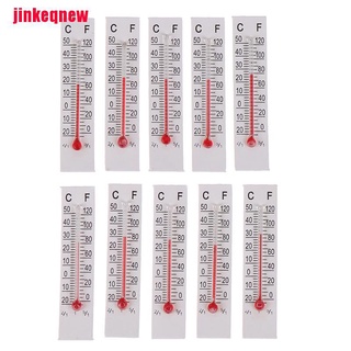jncl - termómetro de papel en miniatura (10 unidades, 5 cm x 1,1 cm, interior, 20-50 celsius jnn)