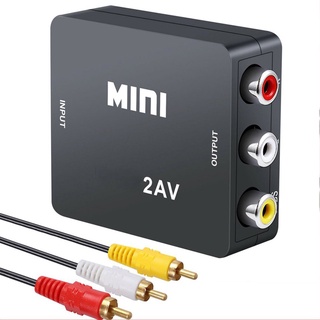 【machinetoolsbi】1080P HDMI-compatible To RCA AV Converter Composite CVBS Audio Video Adapter