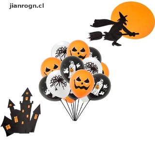 10/12/15pcs fiesta de halloween decorar globos de látex calabaza araña horror decoración [cl]