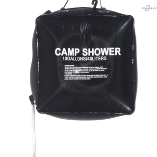 [Nhy] 40 l 10 galones Camping senderismo Solar calentado campamento ducha bolsa de ducha al aire libre bolsa de agua