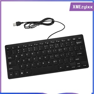 usb slim silencioso con cable mini teclado de pc para el ordenador portátil de escritorio 11.2x4.5x0.6\\\" (2)