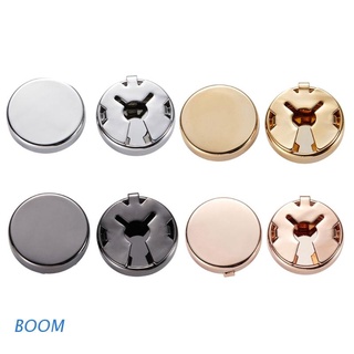Boom 1 Pair Brass Round Cuff Button Cover Cuff Links for Wedding Formal Shirt Men's Formal Button Covers Imitation Cuff Links