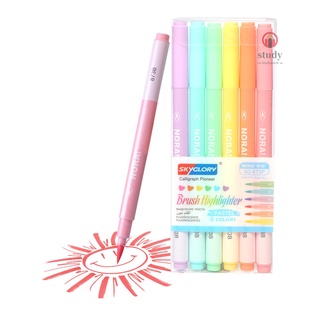 6 colores set De bolígrafos Marcadores marcador Para niños estudiantes Adultos Artistas Para colorear dibujo (1)