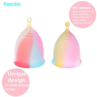[ffwerder] Menstrual Cup With Ring Grade Soft Silicone Feminine Hygiene Reusabl