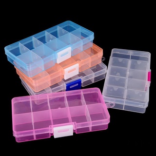 [Aldis] caja de almacenamiento Simple y transparente de 10 compartimentos, 15 compartimentos desmontables para joyas