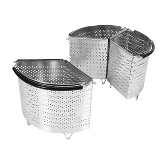 Steamer Basket for 6 Qt Pressure Cooker,Pressure Cooker Accessories Compatible for Ninja Foodi Other Multi Cookers (2)