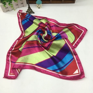 2021 estilo coreano bufanda femenina bufanda nueva primavera-verano otoño pequeña seda estilo de negocios pequeña fábrica cuadrada entera (2)