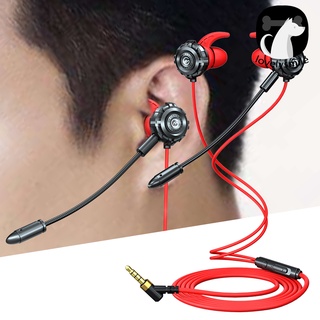 {lovelysmile} g500 auriculares anchos compability gaming micrófono in-ear auriculares aislamiento de ruido auriculares para notebook
