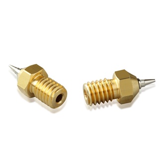 cus. for E3D Brass Nozzle MK8 Threaded 0.2/0.3/0.4/0.5mm with Removable Steel Tip (6)