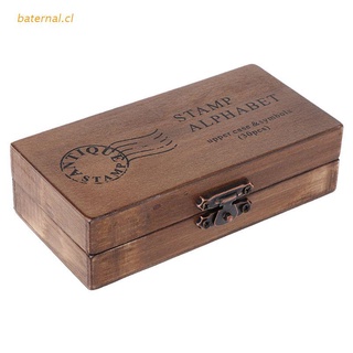bat 30pcs retro alfabeto letra mayúsculas minúsculas de madera goma sello conjunto craft