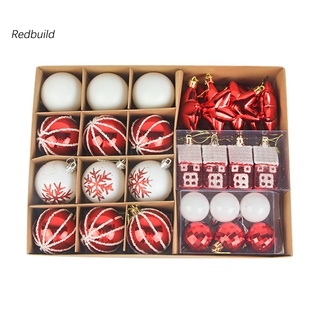 Redbuild práctico adornos navideños decorativos bolas de purpurina suministros de fiesta de larga duración para el hogar (8)