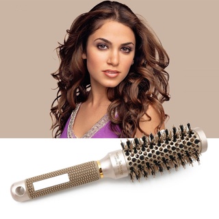 Ceramic Aluminium Hair Comb Round Brush Nylon & Bristle Hairdressing Brush