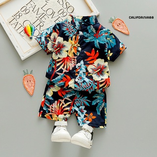 Cf88Yyt bebé niño camisa de manga corta transpirable de dos piezas traje de bebé niño ropa de verano conjunto para playa (6)