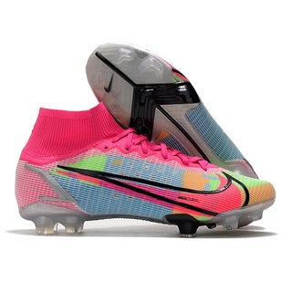 Nike Superfly 8 Elite FG Men's and women's knitted waterproof soccer shoes，Portable breathable football match shoes