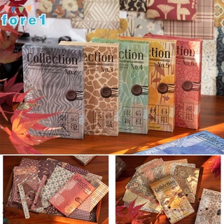 FORE 60 Pcs/Set Vintage Time Warm Series DIY Craft Scrapbooking Decorative Material Paper Background Diary Decor Album Journal Cloth Paper
