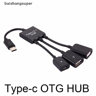Cable convertidor ba1br 3 en 1 3 puertos Usb-C Tipo-C 3.1 Macho a Usb 2.0 Otg Hub Martijn