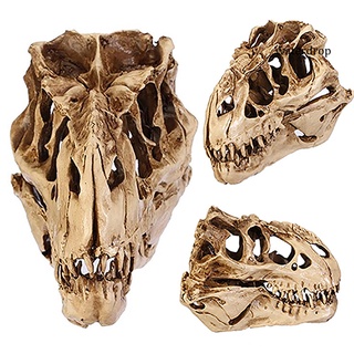 FOSSIL wd resina artesanía dinosaurio diente cráneo fósil enseñanza esqueleto modelo decoración de halloween