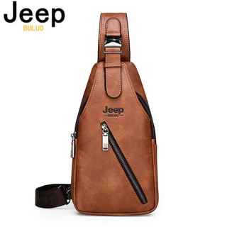 jeep buluo marca de los hombres de la bolsa de pecho de los hombres de la eslinga de la bolsa de los hombres bolsa de hombro bolsa de hombro bolsa de color sólido marrón negro-596