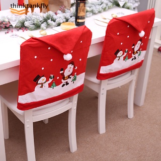 th3cl decoración de navidad silla cubre asiento de comedor santa claus hogar fiesta decoración de tela martijn