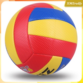 bola de voleibol suave tamaño oficial 5 al aire libre interior playa gimnasio juego bola - inflación aguja y malla red incluida - varios colores