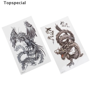 [topspecial] pegatina temporal impermeable tatuaje dragón phoenix cuerpo brazo pierna arte pegatina fresco.