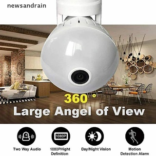 [J] 360 bombilla de luz de cámara Wifi panorámica oculta 1080P HD seguridad IP ojo de pez cámara buena (1)