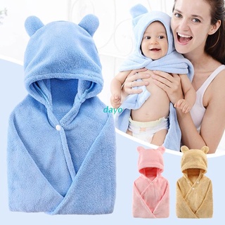 día bebé de dibujos animados lindo oso animal con capucha toalla de baño ultra suave super absorbente albornoz de tela túnica