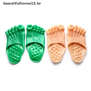 [beautifulhome12.br] Zapatillas de Halloween Hulk cubierta de zapatos de pie grande pinzas abril tontos día trucos juguete.