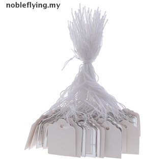 [nobleflying] 200 piezas de etiquetas de borde dorado, cuerda de corbata, billetes, joyas, productos, precios, etiquetas [MY] (4)