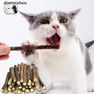[dianzishen] 10pcs puro natural catnip mascota gato juguete de seguridad molar pasta dental rama limpiar dientes.