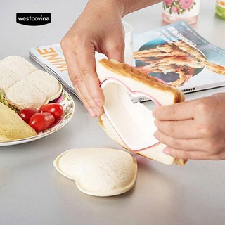 DIY forma de corazón Sandwich tostadas pastel galletas almuerzo pan molde herramienta (3)