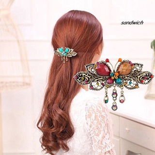 [Ts] horquillas de mariposa elegantes Retro para mujer/pinza para el pelo/accesorio para el cabello (3)