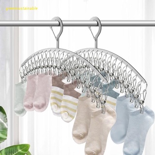 sus 20 Clips Stainless Steel Windproof Clothespin Laundry Hanger Sock Drying Rack