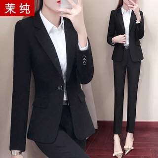 Business wear women's suit spring and autumn fashion workwear ladies' suit ol suit interview college student vest workwe