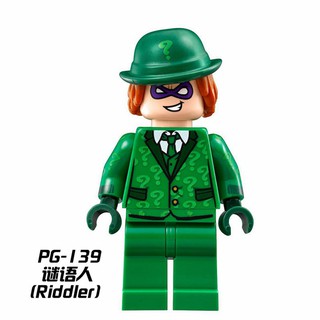 PG139 Batman Movie Minifigures Riddler Compatible Con Lego DC Super Heroes Bloques De Construcción Juguetes Niños Regalos