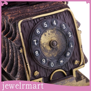 [JewelryMart] Vintage Antique años 50 teléfono Retro rotativo teléfono modelo decoración de escritorio (1)