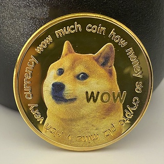 dogecoin monedas criptomoneda moneda virtual chapado en oro dogecoin monedas (8)