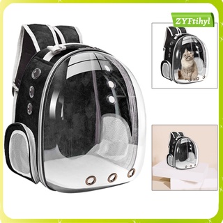 mochila porta mascotas para perros pequeños cápsula domo transparente bolso de viaje