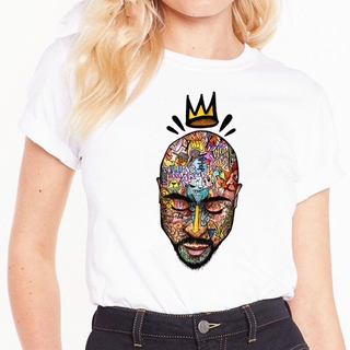 Tupac 2pac Hip Hop mujer camiseta verano manga corta impresión masticar divertida camiseta Tops mujeres T-shirt Streetwear mujer