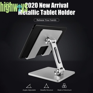 Soporte para tablet de escritorio ajustable de aluminio plegable soporte para teléfono móvil