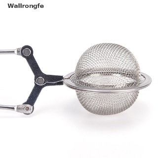 Wfe> Stainless Steel Spoon Tea Ball Infuser Filter Squeeze Leaves Herb Mesh Strainer well