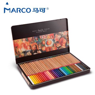 [Estoque no exterior] Marco Renoir lápis de cor 3100 48 72 100 cor pintura profissional importado núcleo de chumbo cor oleosa chumbo (2)