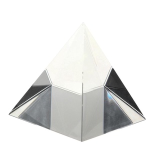 [nuevas llegadas] 70 mm k9 pirámide de cristal artificial prisma decoración del hogar adorno ciencia