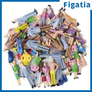 [FIGATIA] 50 figuras pintadas de modelo mixto para pasajeros, escala 1/30, pulgadas