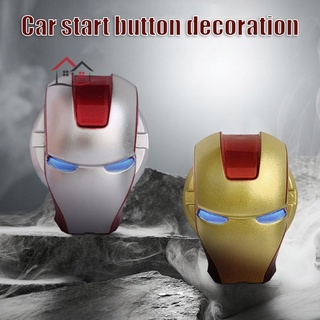 Iron Man Estilo Aluminio Para Motor Arranque Botón Cubierta Decoración Anillo TIKTOK @ MY (1)